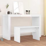 Vidaxl kaptafelkruk 70x35x45 cm bewerkt hout wit