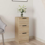 Vidaxl dressoir 30x30x70 cm bewerkt hout sonoma eikenkleurig