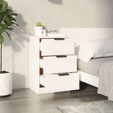 Vidaxl nachtkastjes 2 st 40x36x65 cm wit
