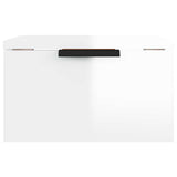 Vidaxl nachtkastje wandgemonteerd 34x30x20 cm hoogglans wit