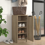 Vidaxl schoenenkast 30x35x70 cm bewerkt hout sonoma eikenkleurig