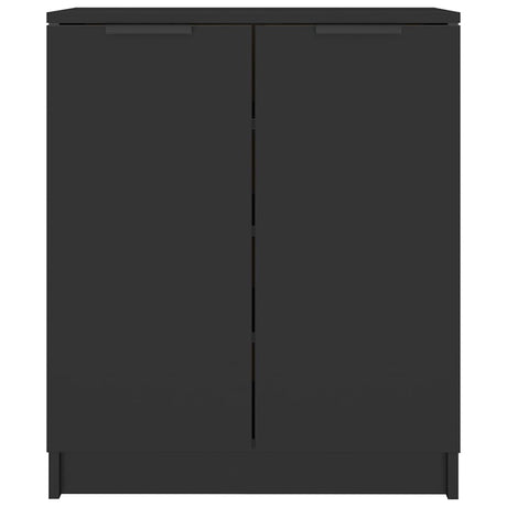 Vidaxl schoenenkast 59x35x70 cm bewerkt hout zwart