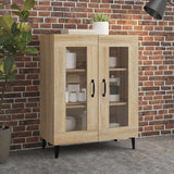 Vidaxl dressoir 69,5x34x90 cm bewerkt hout sonoma eikenkleurig