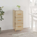 Vidaxl dressoir 34,5x34x90 cm bewerkt hout sonoma eiken