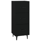 Vidaxl dressoir 34,5x34x90 cm bewerkt hout zwart