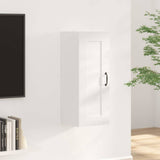 Vidaxl hangkast 35x34x90 cm bewerkt hout hoogglans wit