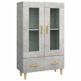 Vidaxl hoge kast 70x31x115 cm bewerkt hout betongrijs