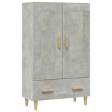 Vidaxl hoge kast 70x31x115 cm bewerkt hout betongrijs