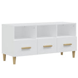 Vidaxl tv-meubel 102x36x50 cm bewerkt hout hoogglans wit
