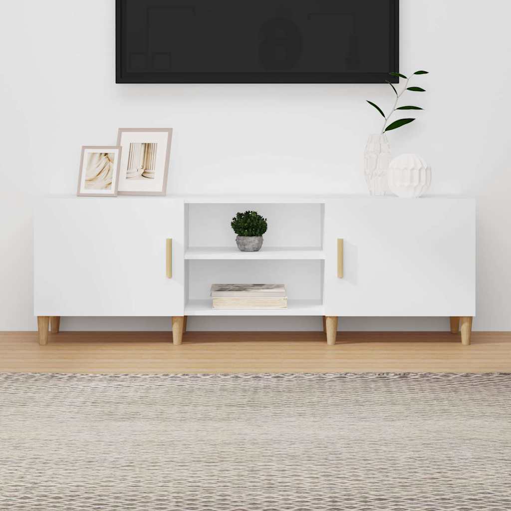 Vidaxl tv-meubel 150x30x50 cm bewerkt hout wit