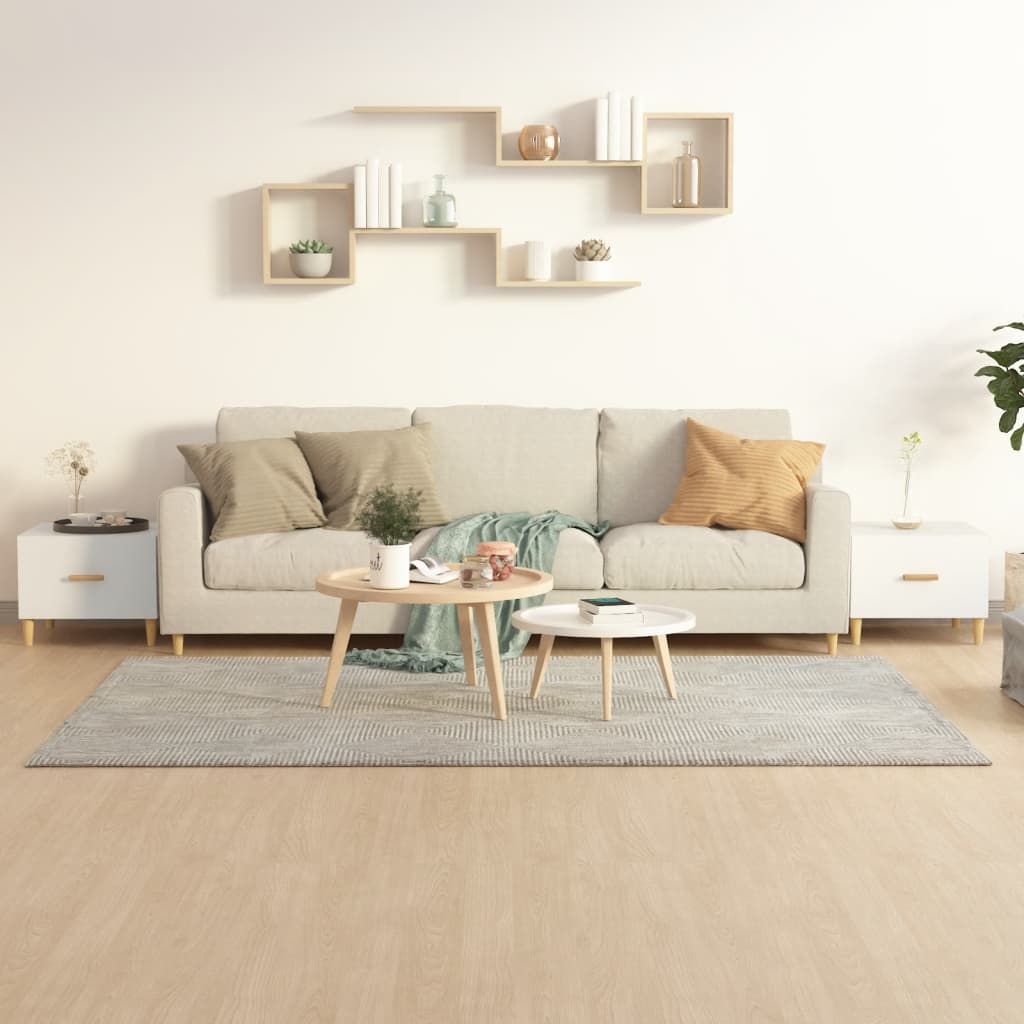 Vidaxl salontafels 2 st 50x50x40 cm bewerkt hout wit