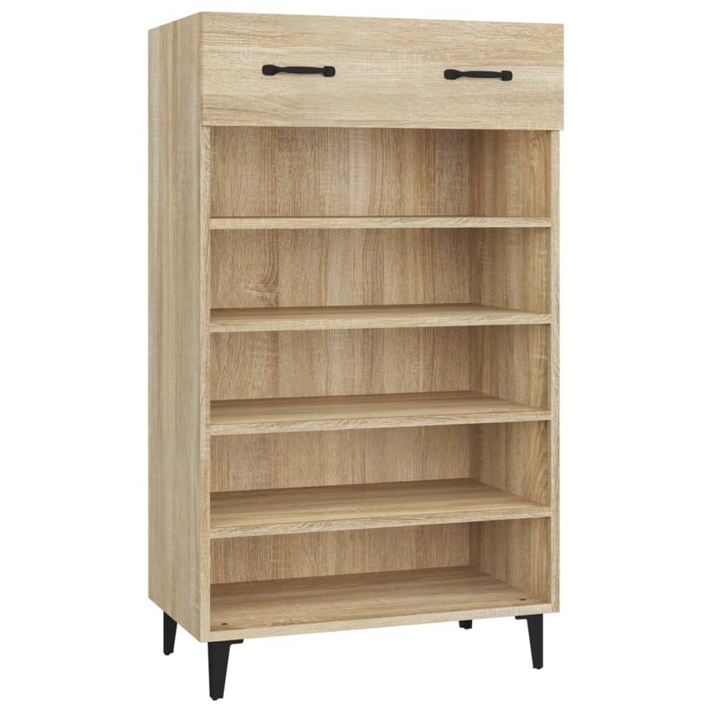 VidaXL Schoenenkast 60x35x105 cm bewerkt hout sonoma eikenkleurig