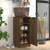 Vidaxl schoenenkast 30x35x70 cm bewerkt hout bruin eikenkleur