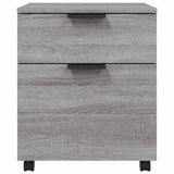 Vidaxl dossierkast verrijdbaar 45x38x54 cm bewerkt hout grijs sonoma