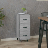Vidaxl dressoir 34,5x34x90 cm bewerkt hout grijs sonoma eikenkleurig