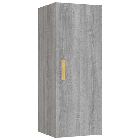 Vidaxl wandkast 34,5x34x90 cm bewerkt hout grijs sonoma eikenkleurig