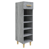Vidaxl schoenenkast 30x35x105 cm bewerkt hout grijs sonoma eikenkleur