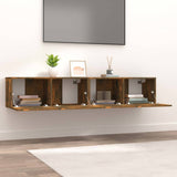 Vidaxl tv-meubelen 2 st 80x30x30 cm bewerkt hout gerookt eikenkleur
