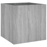 Vidaxl plantenbak 40x40x40 cm bewerkt hout grijs sonoma eiken