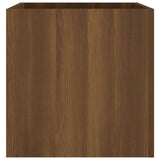 Vidaxl plantenbak 40x40x40 cm bewerkt hout bruineiken