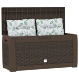 Vidaxl tuinbox 119x48x60 cm polypropeen bruin