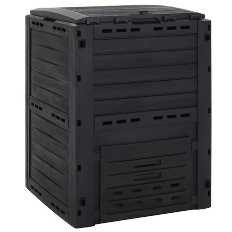 Vidaxl compostbak 280 l polypropeen zwart
