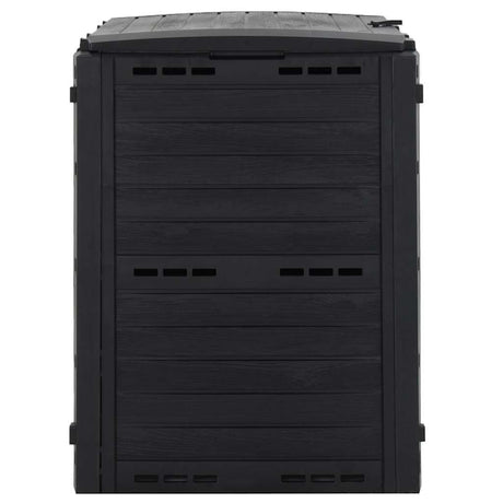 Vidaxl compostbak 280 l polypropeen zwart