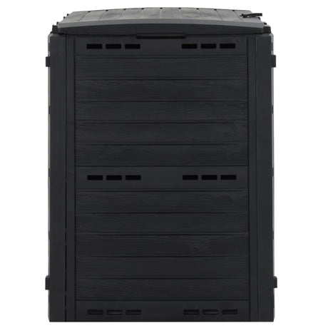 Vidaxl compostbak 280 l polypropeen zwart