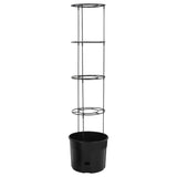Vidaxl tomatenkweekpot ø39x150 cm polypropeen antracietkleurig