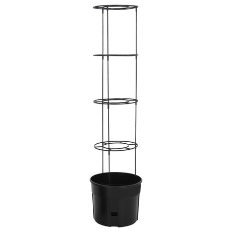 Vidaxl tomatenkweekpot ø39x150 cm polypropeen antracietkleurig