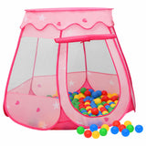 Vidaxl kinderspeeltent 102x102x82 cm roze