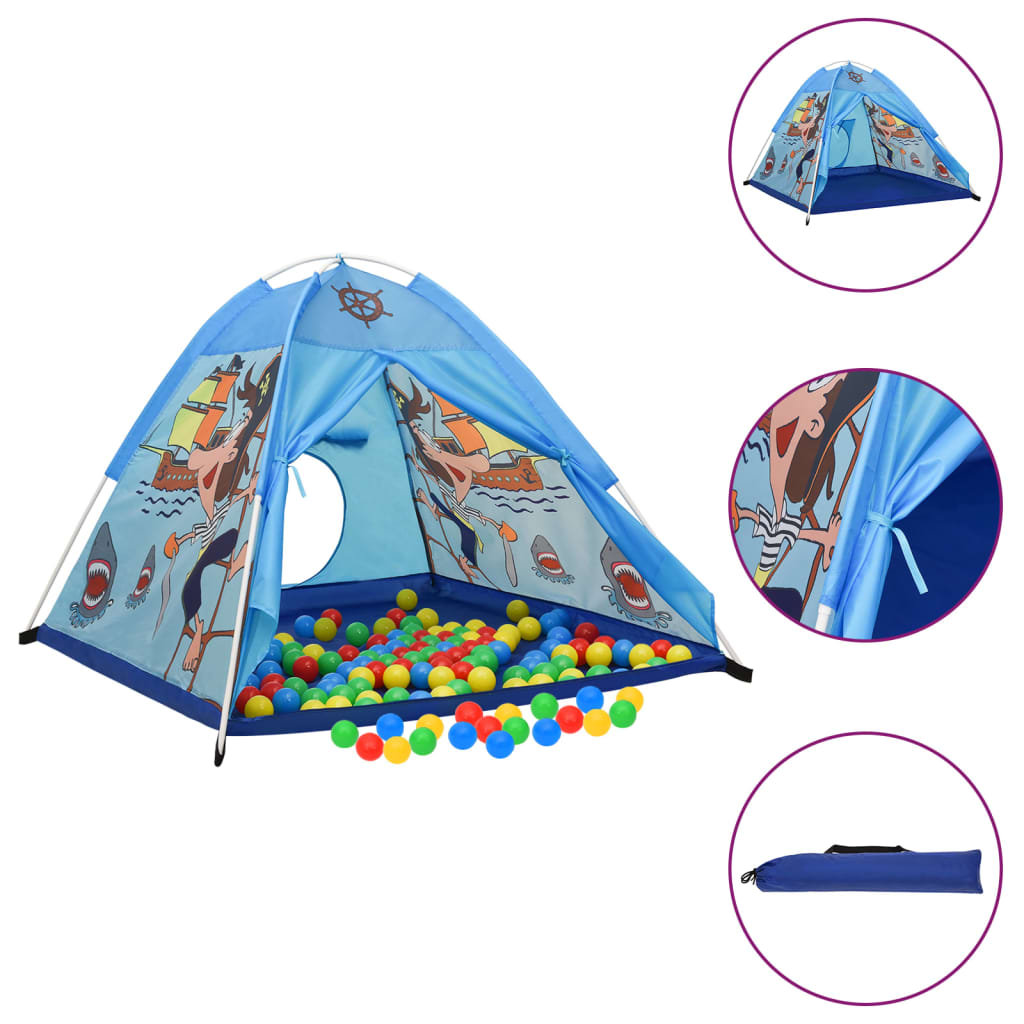 VidaXL Kinderspeeltent 120x120x90 cm blauw