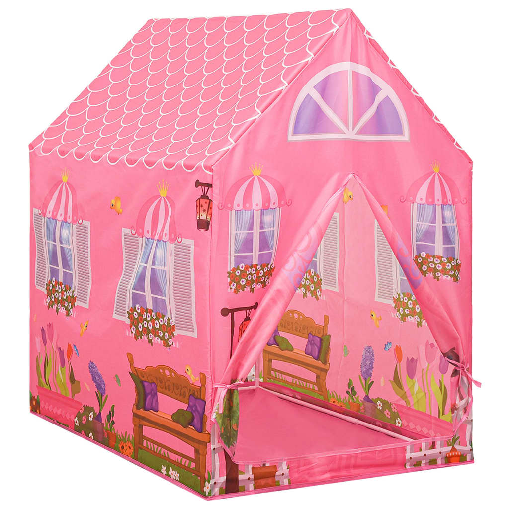 VidaXL Kinderspeeltent 69x94x104 cm roze