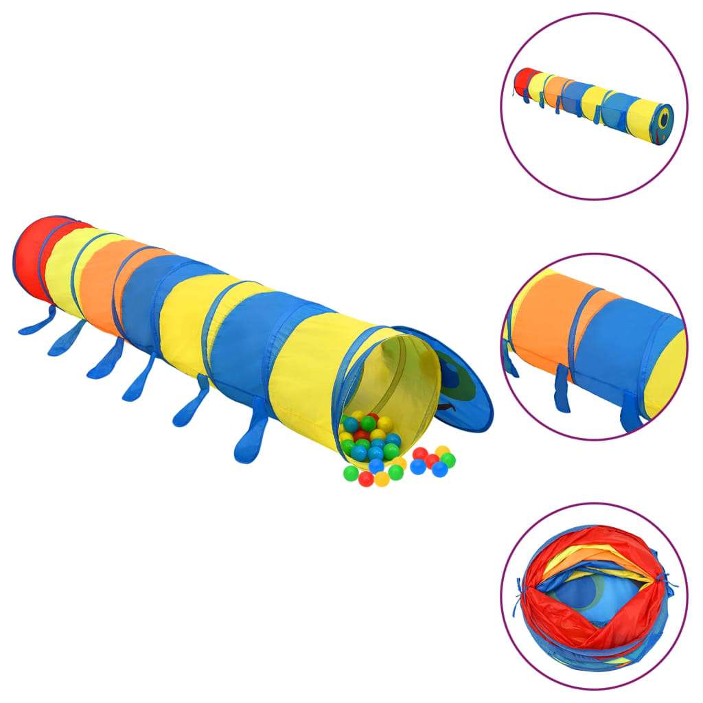 VidaXL Kinderspeeltunnel 245 cm polyester meerkleurig