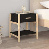 Vidaxl nachtkastjes 2 st 42x38x45 cm bewerkt hout zwart