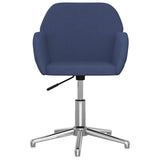 Vidaxl kantoorstoel draaibaar stof blauw