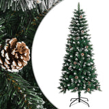 Vidaxl kunstkerstboom met standaard 150 cm pvc groen