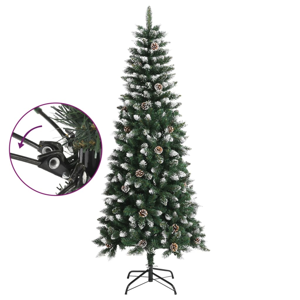 Vidaxl kunstkerstboom met standaard 180 cm pvc groen