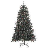 Vidaxl kunstkerstboom met standaard 150 cm pvc groen