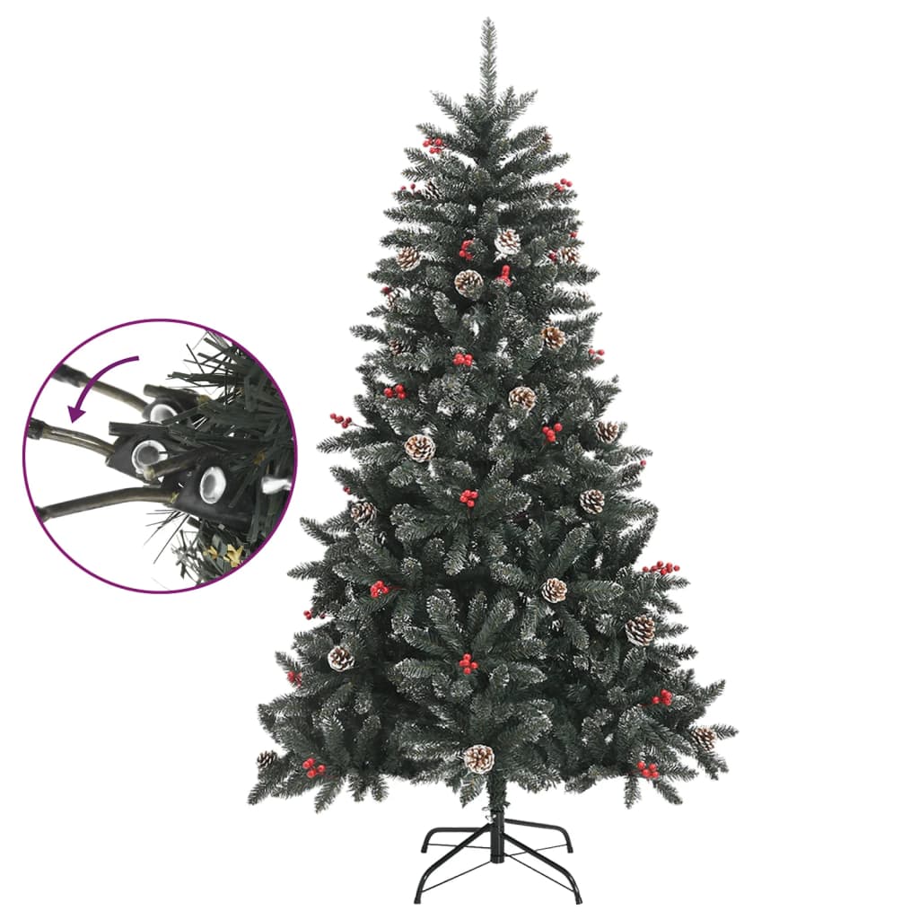 Vidaxl kunstkerstboom met standaard 150 cm pvc groen