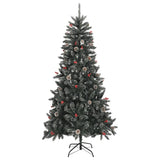 Vidaxl kunstkerstboom met standaard 210 cm pvc groen