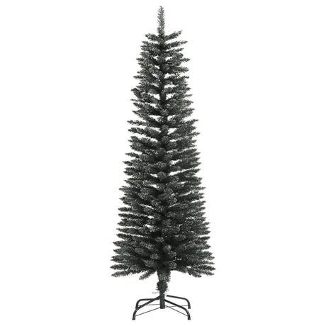 Vidaxl kunstkerstboom met standaard smal 120 cm pvc groen