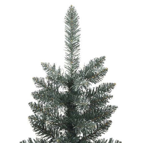 Vidaxl kunstkerstboom met standaard smal 120 cm pvc groen