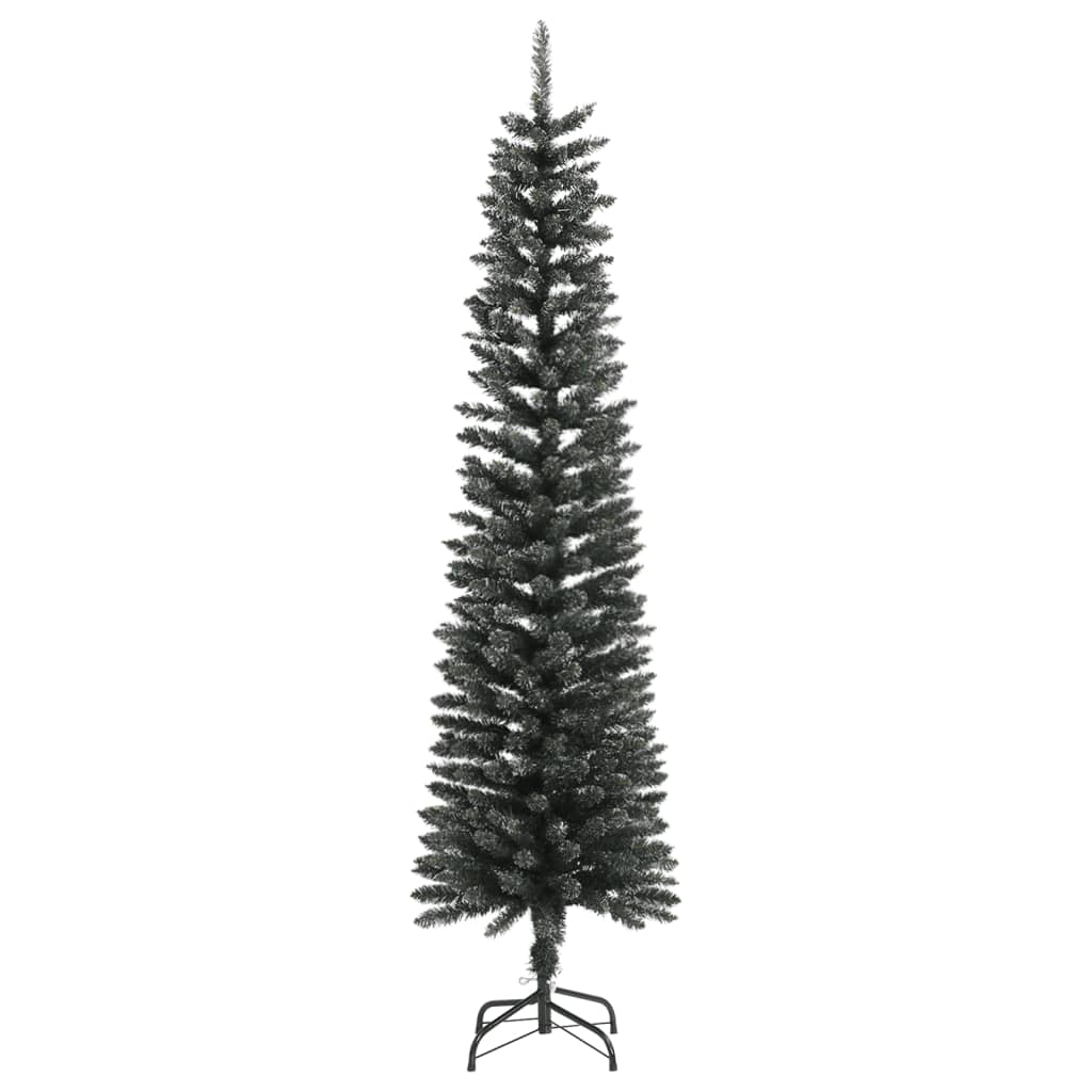 Vidaxl kunstkerstboom met standaard smal 180 cm pvc groen