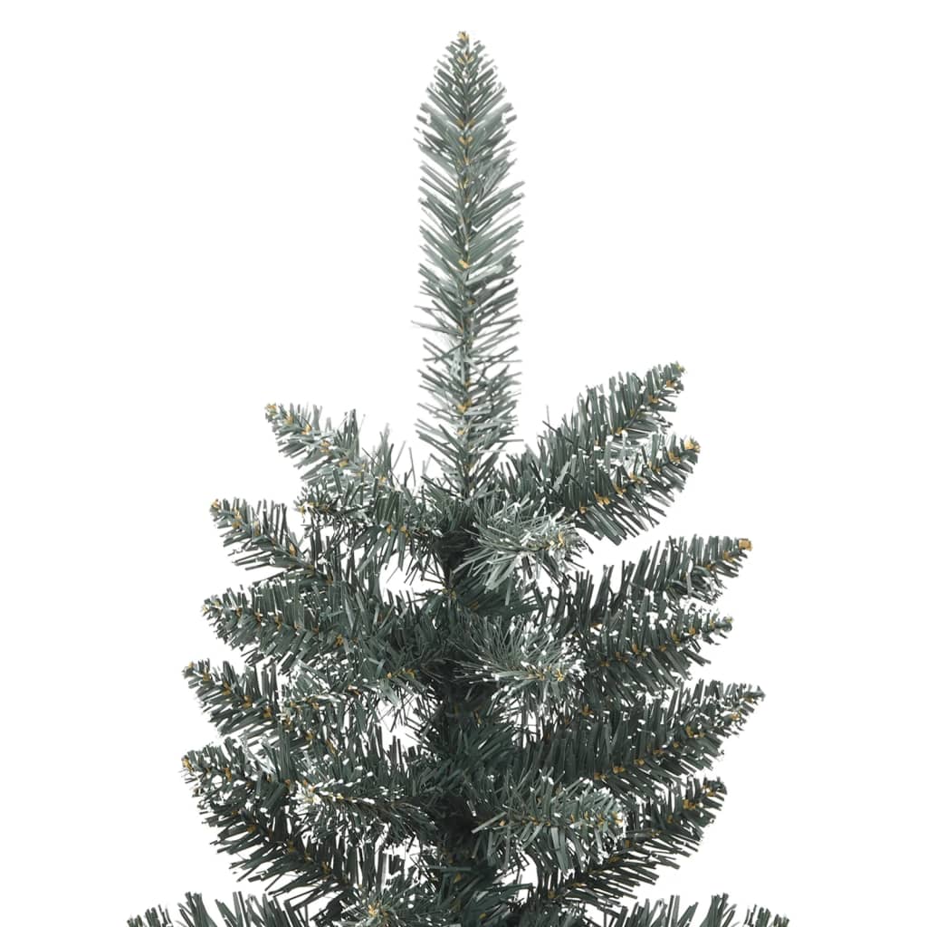 Vidaxl kunstkerstboom met standaard smal 240 cm pvc groen