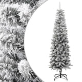 VidaXL Kunstkerstboom met sneeuw smal 180 cm PVC en PE