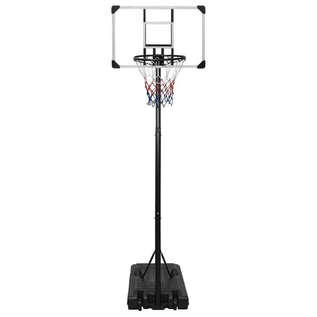 VidaXL Basketbalstandaard 235-305 cm polycarbonaat transparant