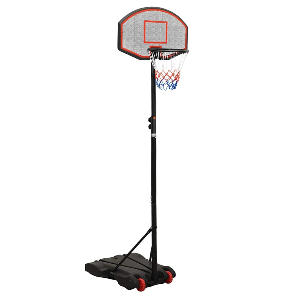 Vidaxl basketbalstandaard 216-250 cm polyethyleen zwart