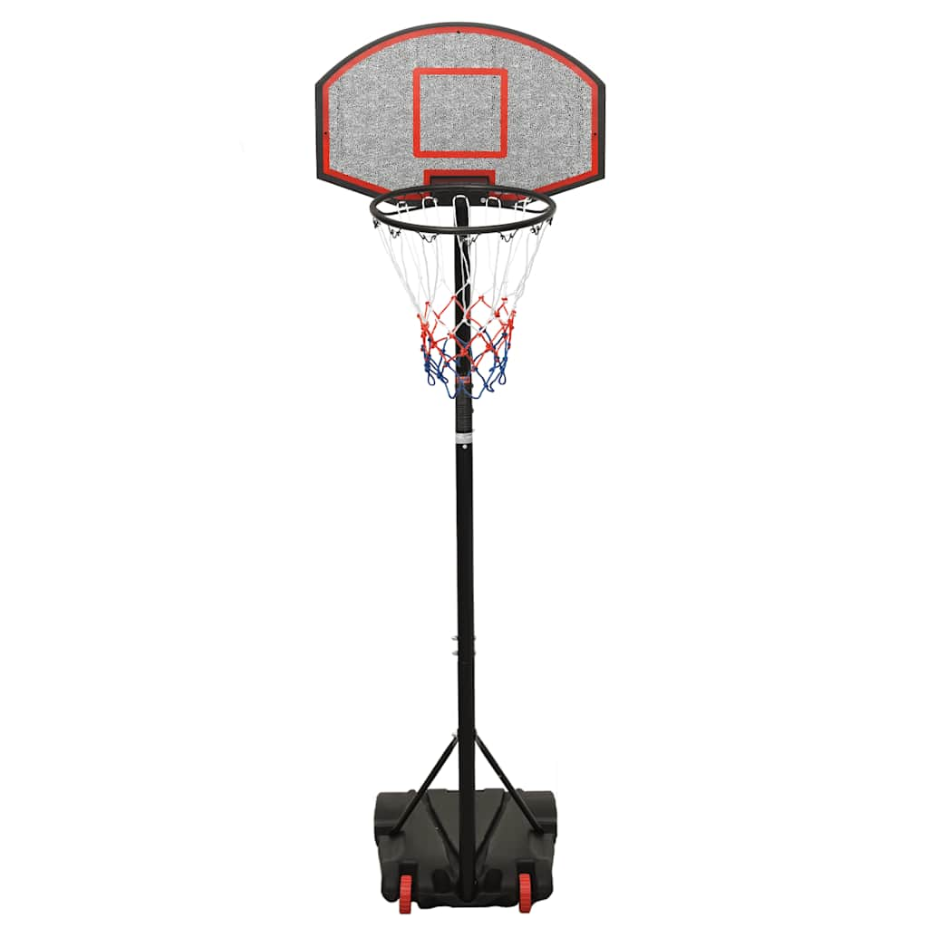 Vidaxl basketbalstandaard 216-250 cm polyethyleen zwart