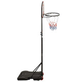 Vidaxl basketbalstandaard 216-250 cm polyethyleen zwart